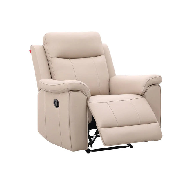 Soft Rest 1‑istuttava recliner tuoli - beige nahka - KalusteDuo_Huonekaluliike_recliner tuoli