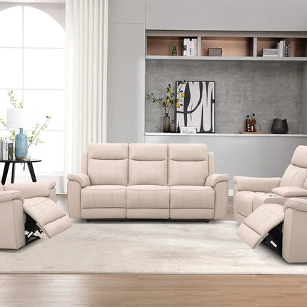 Soft Rest 1‑istuttava recliner tuoli - beige nahka - KalusteDuo_Huonekaluliike_recliner tuoli