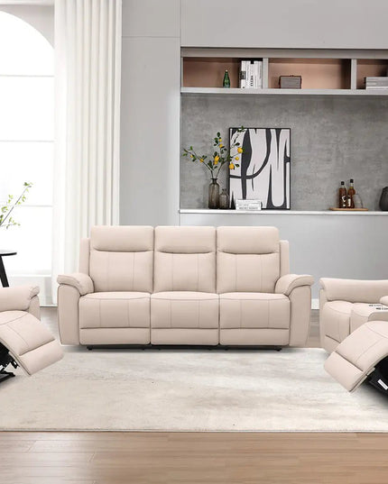 Soft Rest 1‑istuttava recliner tuoli - beige nahka - KalusteDuo_Huonekaluliike_recliner tuoli