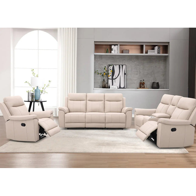 Soft Rest 1‑istuttava recliner tuoli - beige nahka - KalusteDuo_Huonekaluliike_recliner tuoli