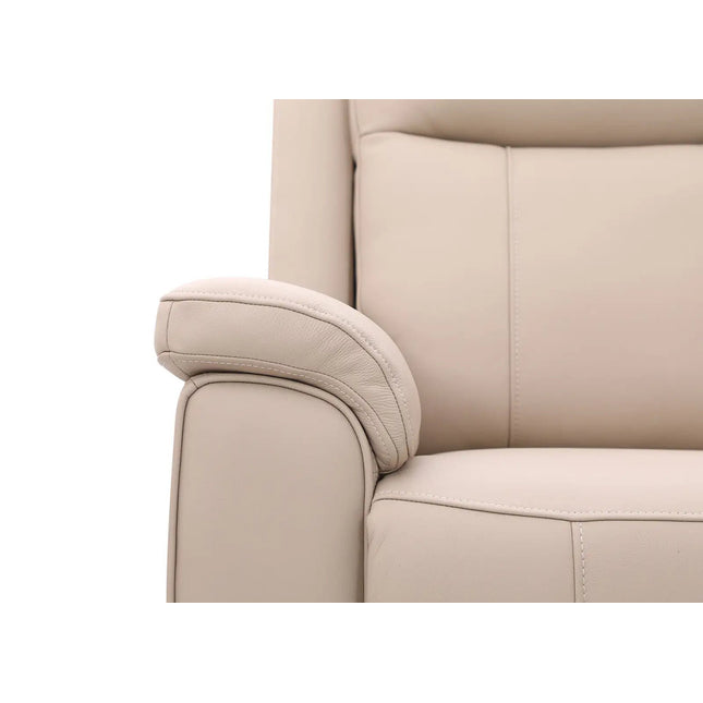 Soft Rest 2‑istuttava recliner‑sohva - beige nahka - KalusteDuo_Huonekaluliike_2 - istuttava sohva
