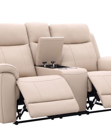 Soft Rest 2‑istuttava recliner‑sohva - beige nahka - KalusteDuo_Huonekaluliike_2 - istuttava sohva