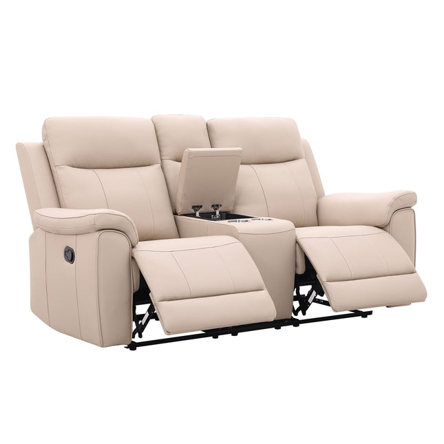 Soft Rest 2‑istuttava recliner‑sohva - beige nahka - KalusteDuo_Huonekaluliike_2 - istuttava sohva