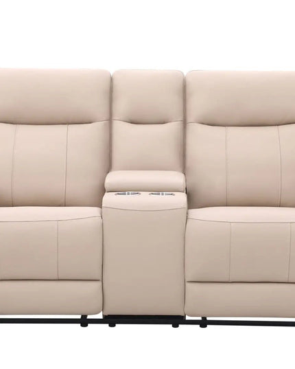 Soft Rest 2‑istuttava recliner‑sohva - beige nahka - KalusteDuo_Huonekaluliike_2 - istuttava sohva
