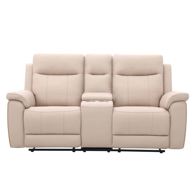 Soft Rest 2‑istuttava recliner‑sohva - beige nahka - KalusteDuo_Huonekaluliike_2 - istuttava sohva