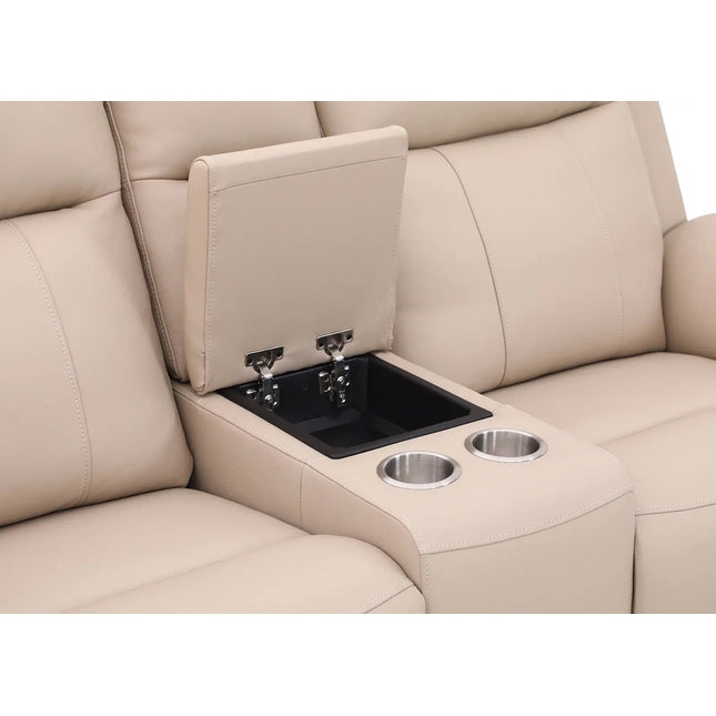 Soft Rest 2‑istuttava recliner‑sohva - beige nahka - KalusteDuo_Huonekaluliike_2 - istuttava sohva