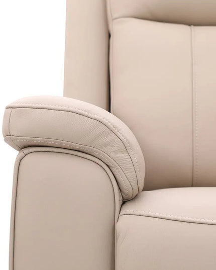 Soft Rest 3‑istuttava recliner‑sohva - beige nahka - KalusteDuo_Huonekaluliike_3 - istuttava sohva