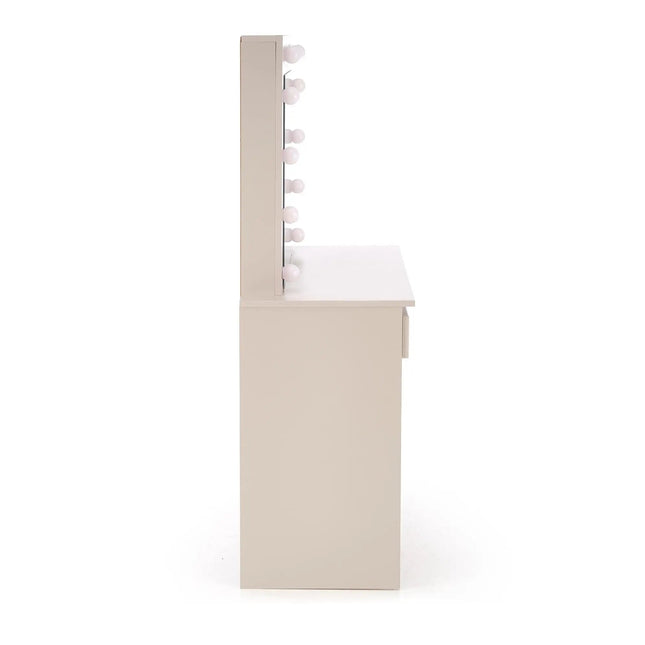 Stella Meikkipöytä Valoilla beige 94 cm - KalusteDuo_Huonekaluliike_Meikkipöytä