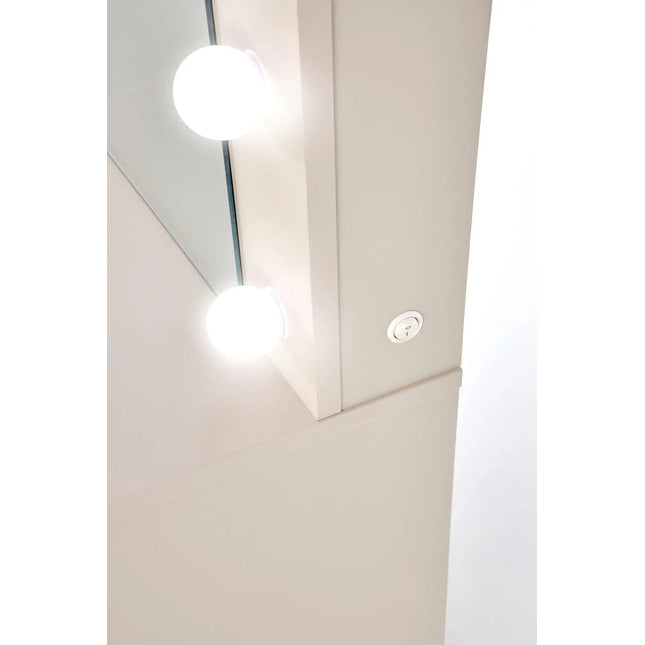 Stella Meikkipöytä Valoilla beige 120 cm - KalusteDuo_Huonekaluliike_Meikkipöytä