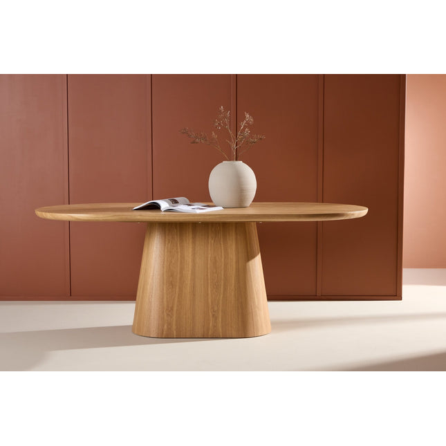 Stjärnö ruokapöytä 90x200 cm - luonnonvärinen / MDF viilu - KalusteDuo_Huonekaluliike_Ruokapöytä