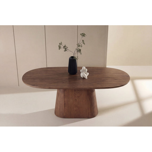 Stjärnö ruokapöytä 90x200 cm - mokka / MDF viilu - KalusteDuo_Huonekaluliike_Ruokapöytä