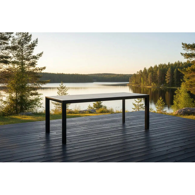 StoneLine ruokapöytä ulkokäyttöön – keraaminen kansi 194x90 cm - KalusteDuo_Huonekaluliike_Ruokapöytä ulkokäyttöön