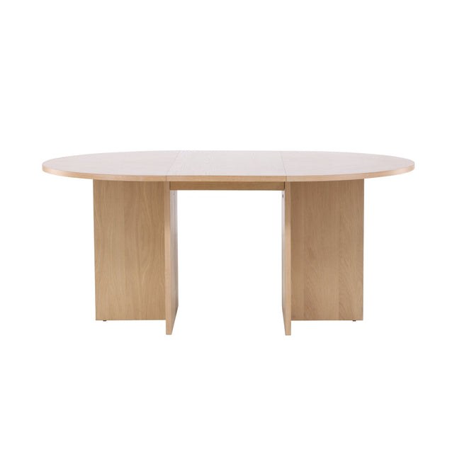Strada ruokapöytä 120/170 x120x74 cm - valkolakattu / tammiviilu - KalusteDuo_Huonekaluliike_Ruokapöytä