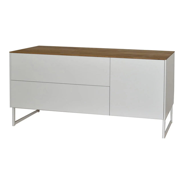 Suvi TV - Taso 122 valkoinen/tammi tai musta/tammi - KalusteDuoHuonekaluliikeTV - taso