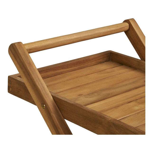 Tarjoiluvaunu House Nordic Pasaku, 86x50x81cm, luonnollinen tiikki - KalusteDuo_Huonekaluliike_Tarjoiluvaunu