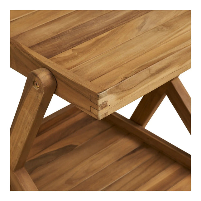 Tarjoiluvaunu House Nordic Pasaku, 86x50x81cm, luonnollinen tiikki - KalusteDuo_Huonekaluliike_Tarjoiluvaunu