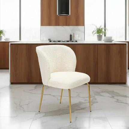 Teddy Tuoli - Jalat Kullan Väri - KalusteDuoHuonekaluliikeruokapöydän tuoli