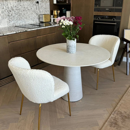 Teddy Tuoli - Jalat Kullan Väri - KalusteDuoHuonekaluliikeruokapöydän tuoli