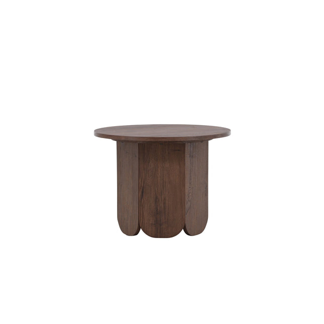 Tekla sohvapöytä ø60x45 cm - MDF ja mokka 3D-paperi - KalusteDuo_Huonekaluliike_Pöytä