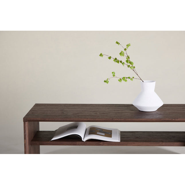 Telemarket sohvapöytä 110x50x38 cm - MDF ja mokka 3D-paperi - KalusteDuo_Huonekaluliike_Pöytä