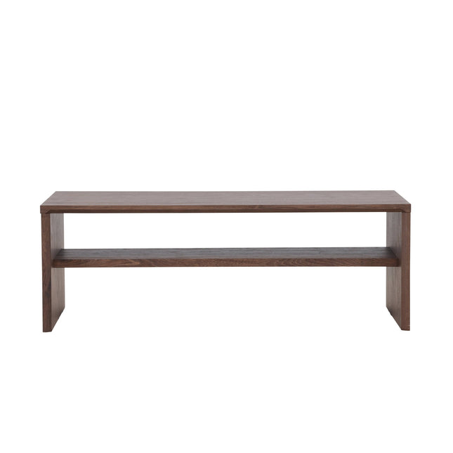 Telemarket sohvapöytä 110x50x38 cm - MDF ja mokka 3D-paperi - KalusteDuo_Huonekaluliike_Pöytä
