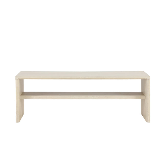 Telemarket sohvapöytä 110x50x38 cm - MDF ja valkolakattu 3D-paperi - KalusteDuo_Huonekaluliike_Pöytä