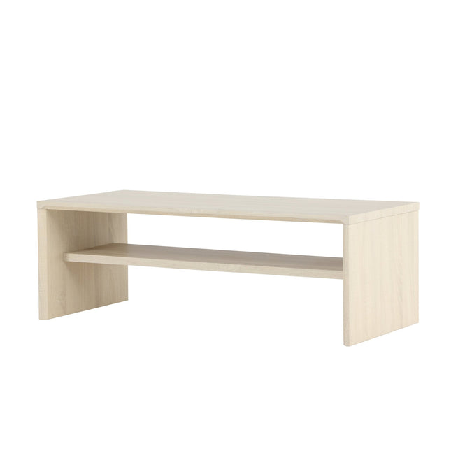 Telemarket sohvapöytä 110x50x38 cm - MDF ja valkolakattu 3D-paperi - KalusteDuo_Huonekaluliike_Pöytä