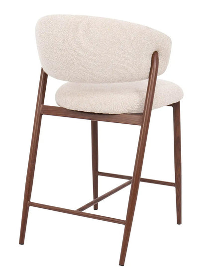 Teo Baarituoli - beige/pähkinä - KalusteDuo_Huonekaluliike_Baarituoli