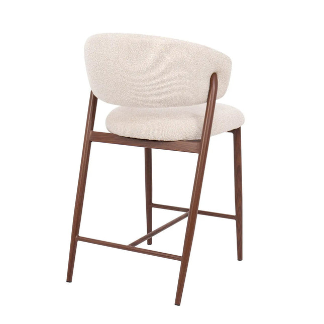 Teo Baarituoli - beige/pähkinä - KalusteDuo_Huonekaluliike_Baarituoli
