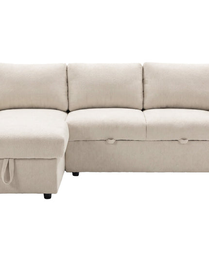 Teo divaanivuodesohva vaihdettavalla divaanilla - beige bouclé - #KalusteDuo_#Huonekaluliike_Sohva