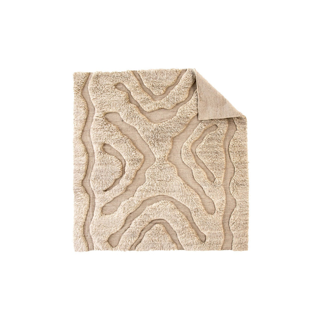 Trondheim x Josefin Lustig - matto - beige/valkoinen - villa - 400*400 - KalusteDuo_Huonekaluliike_Matto