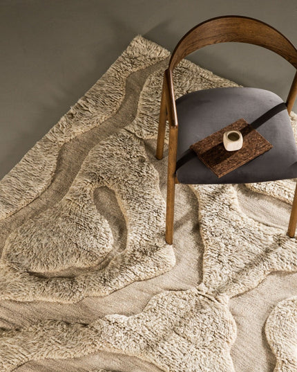 Trondheim x Josefin Lustig - matto - beige/valkoinen - villa - 400*400 - KalusteDuo_Huonekaluliike_Matto