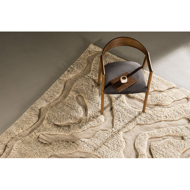 Trondheim x Josefin Lustig - matto - beige/valkoinen - villa - 400*400 - KalusteDuo_Huonekaluliike_Matto