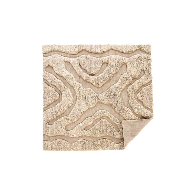 Trondheim x Josefin Lustig - matto - beige/valkoinen - villa - 400*400 - KalusteDuo_Huonekaluliike_Matto
