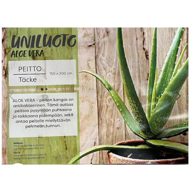 Uniluoto ALOE VERA ‑peitto 150 × 200 cm - KalusteDuo_Huonekaluliike_peitto