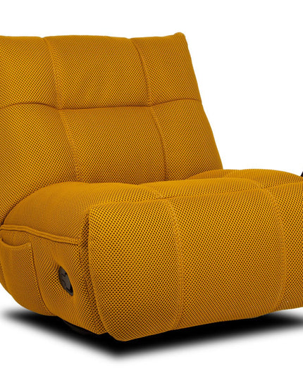 Vibe recliner‑tuoli – sinapinkeltainen, 360° kääntö, puhelinpidike - #KalusteDuo_#Huonekaluliike_recliner tuoli