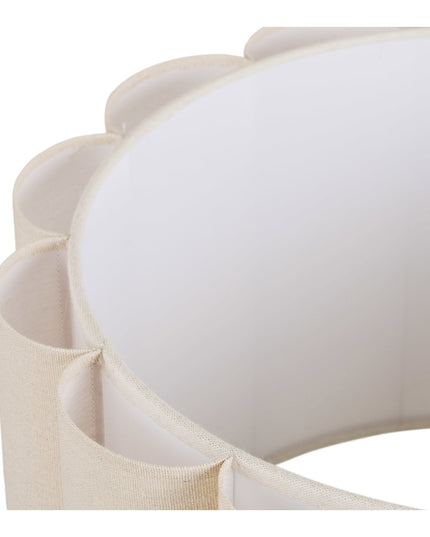 Wattom lattiavalaisin, teräs/pellava, harmaa/beige - #KalusteDuo_#Huonekaluliike_lattiavalaisimet