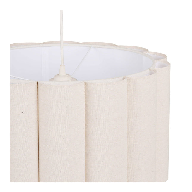 Watton riippuvalaisin, teräs/pellava, harmaa/beige - #KalusteDuo_#Huonekaluliike_riippuvalaisimet