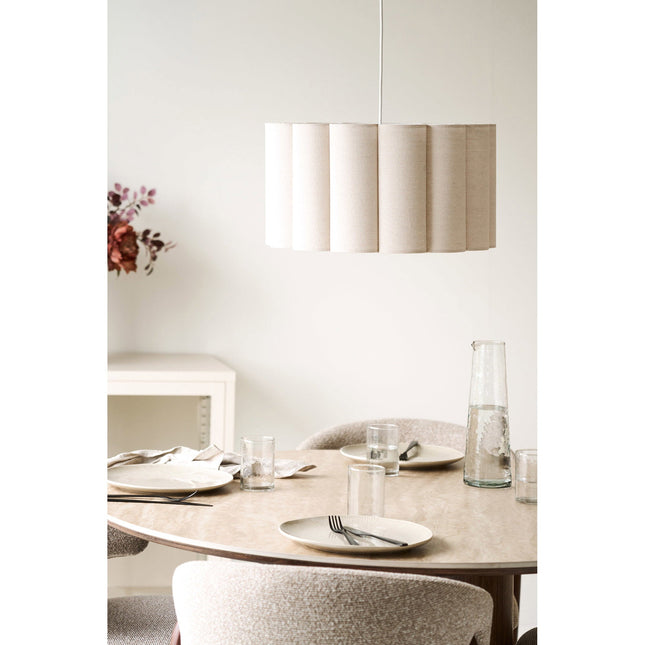 Watton riippuvalaisin, teräs/pellava, harmaa/beige - #KalusteDuo_#Huonekaluliike_riippuvalaisimet