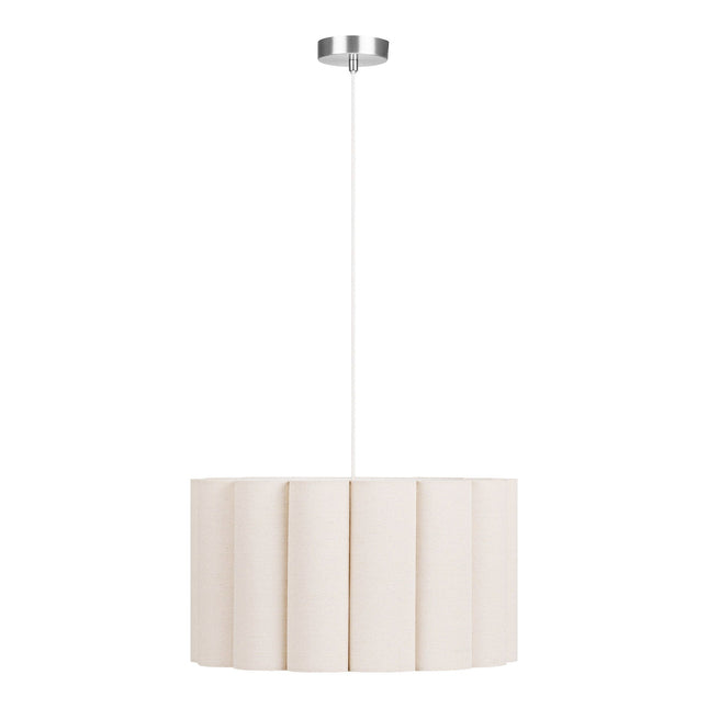 Watton riippuvalaisin, teräs/pellava, harmaa/beige - #KalusteDuo_#Huonekaluliike_riippuvalaisimet