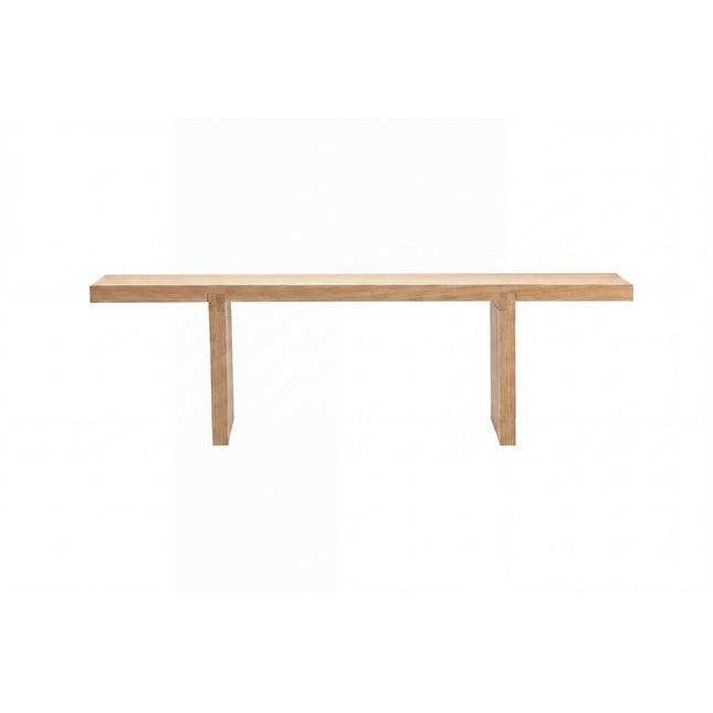 Yakunik sohvapöytä 120x38 cm- kumipuu / luonnonvärinen MDF - KalusteDuo_Huonekaluliike_Pöytä
