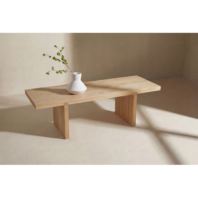 Yakunik sohvapöytä 120x38 cm- kumipuu / luonnonvärinen MDF - KalusteDuo_Huonekaluliike_Pöytä