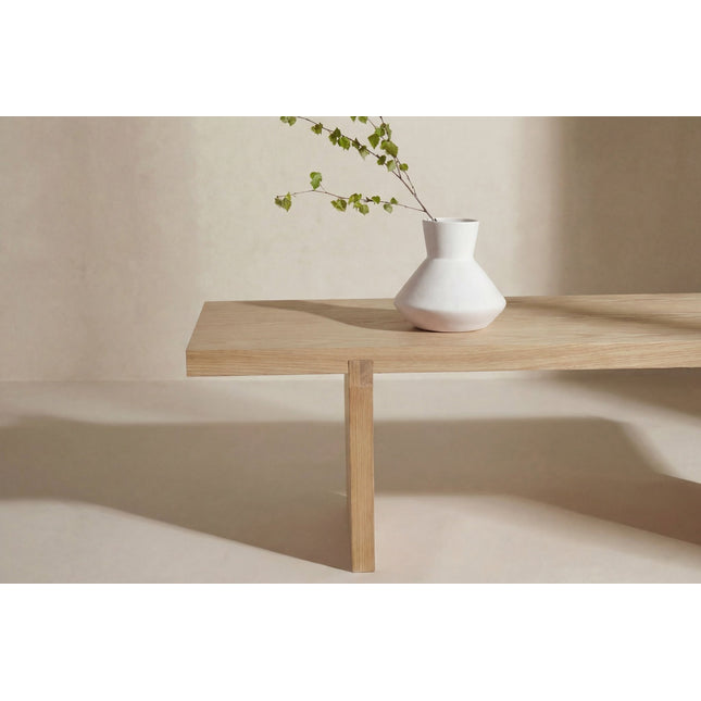 Yakunik sohvapöytä 120x38 cm- kumipuu / luonnonvärinen MDF - KalusteDuo_Huonekaluliike_Pöytä