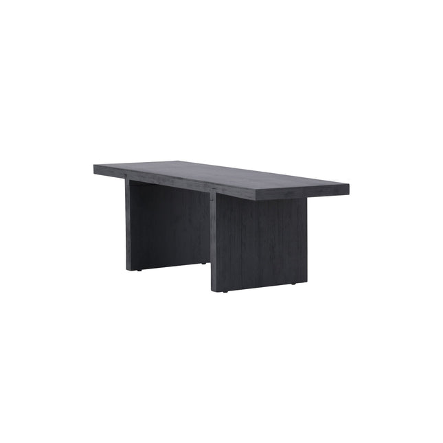 Yakunik sohvapöytä 120x38 cm- kumipuu / musta MDF - KalusteDuo_Huonekaluliike_Pöytä