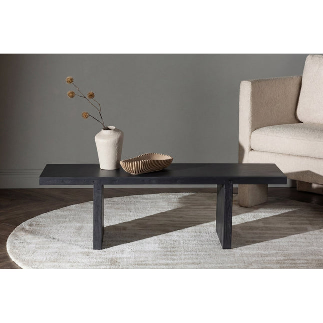Yakunik sohvapöytä 120x38 cm- kumipuu / musta MDF - KalusteDuo_Huonekaluliike_Pöytä
