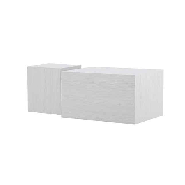 York korkea sohvapöytä - valkolakattu / valkolakattu MDF +York matala sohvapöytä - valkolakattu / valkolakattu MDF - KalusteDuo_Huonekaluliike_Pöytä