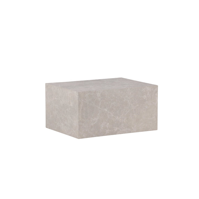 York matala sohvapöytä - beige / marmorinvärinen MDF - KalusteDuo_Huonekaluliike_Pöytä