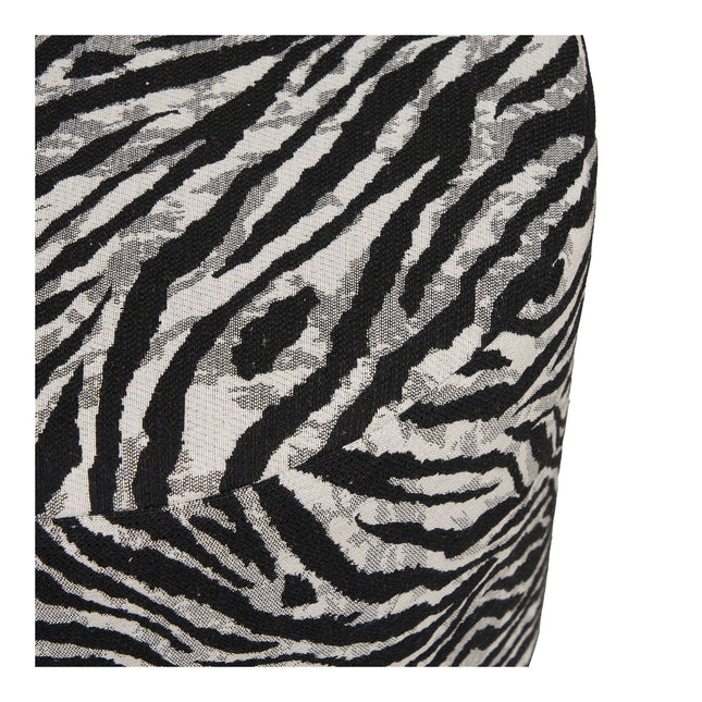 Zebra rahi, jacquard, musta/valkoinen - KalusteDuo_Huonekaluliike_rahit