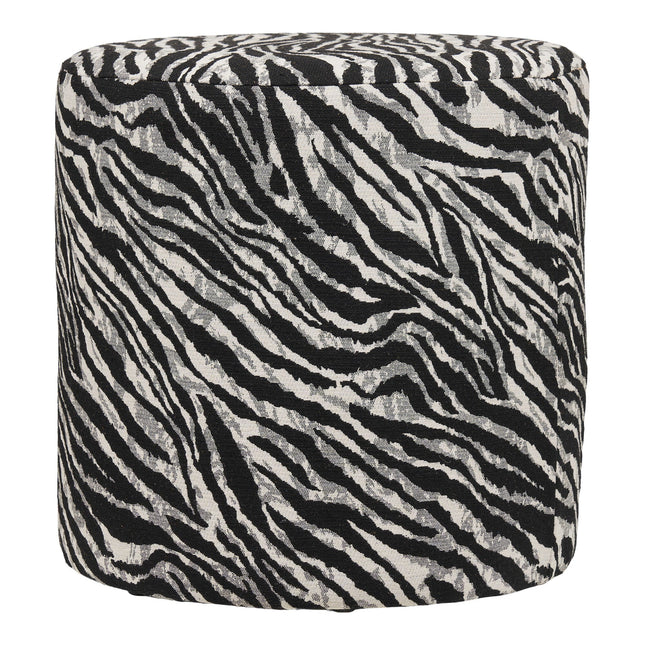Zebra rahi, jacquard, musta/valkoinen - KalusteDuo_Huonekaluliike_rahit