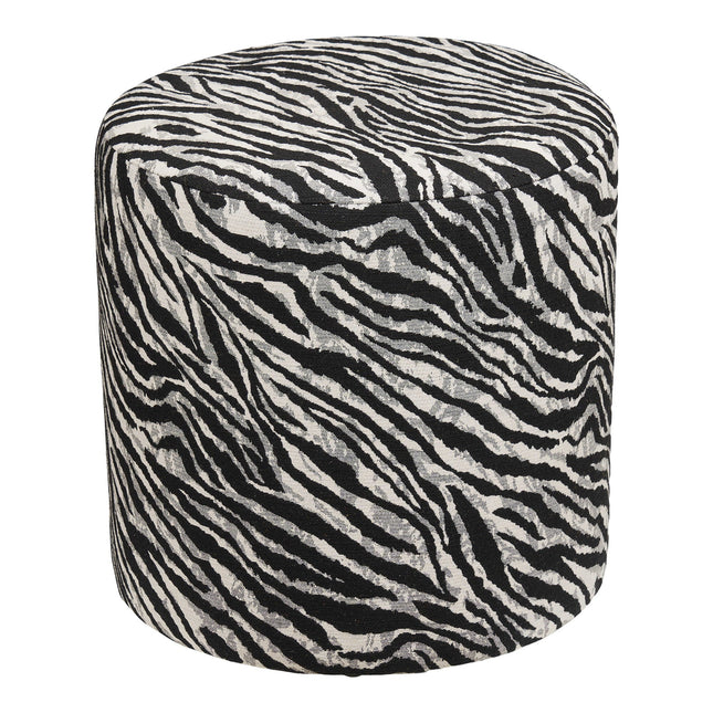 Zebra rahi, jacquard, musta/valkoinen - KalusteDuo_Huonekaluliike_rahit